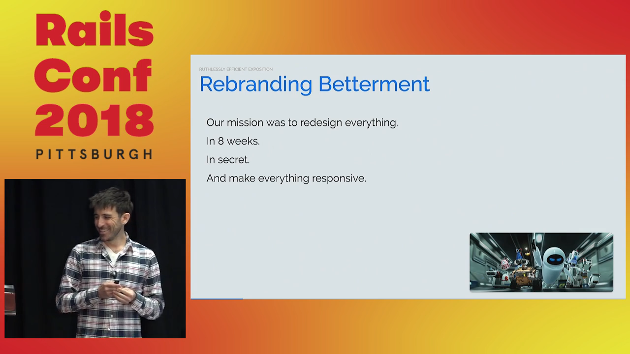 Chris LoPresto speaking at RailsConf 2018